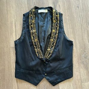 Zara Basic Vest With Studs
